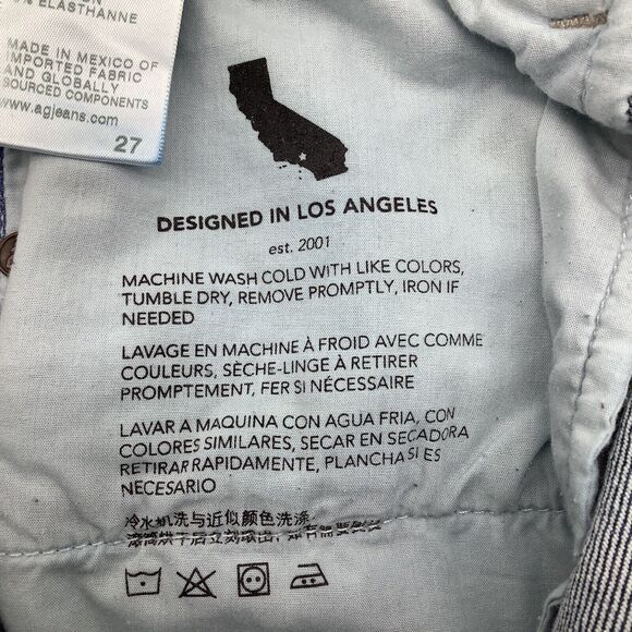 AG Womens Remy Low Rise Boxy Straight‎ Jeans Blue Size 27 - Picture 10 of 11